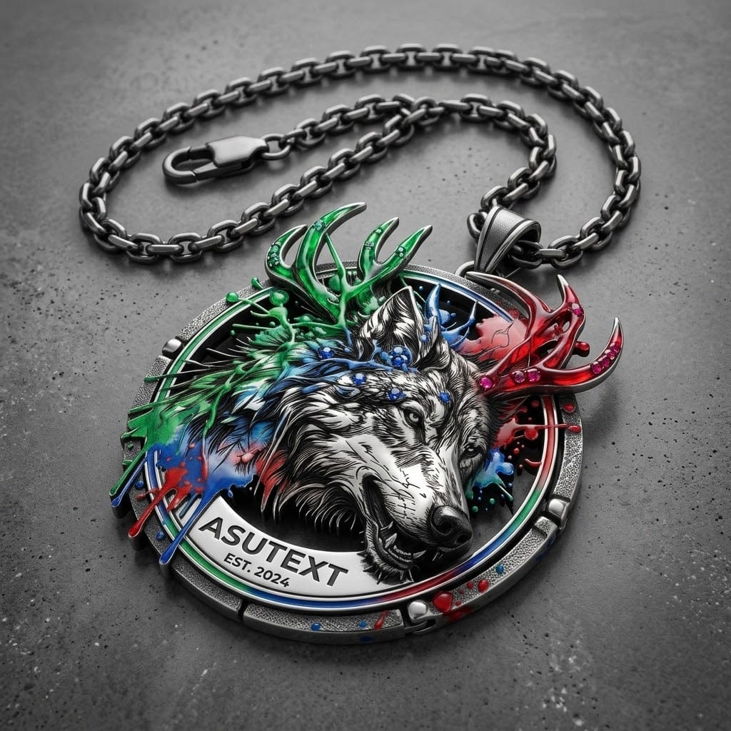 Metallic Badges & Silver Brand Pendants